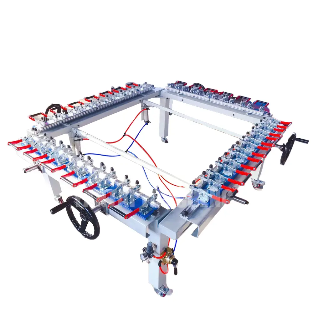 Double clamp stretch machine